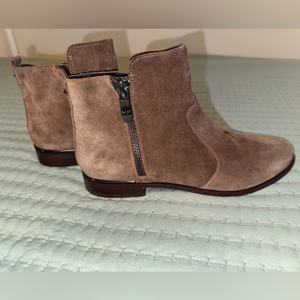 Marc Fisher Brown Suede Ankle Boots
